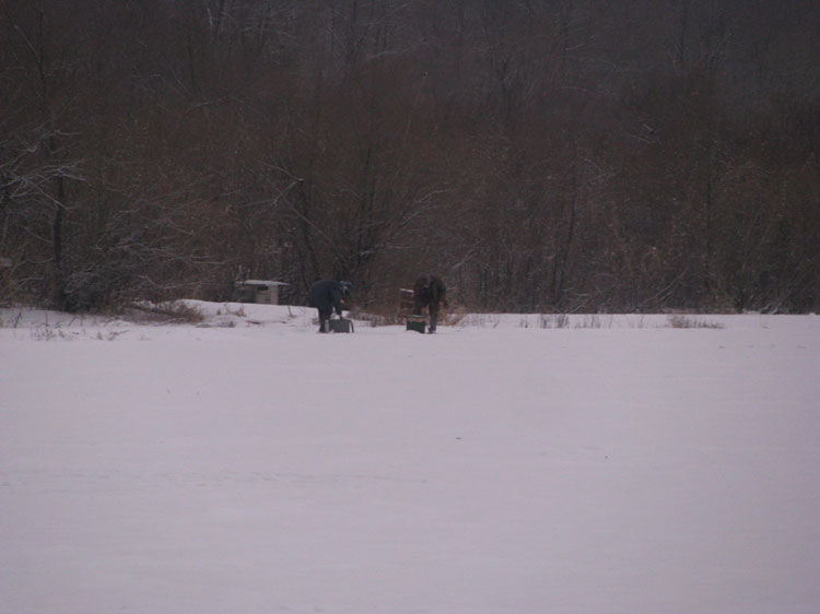 Фотоотчет о зимней рыбалке на реке Ока с балансирами Aqua