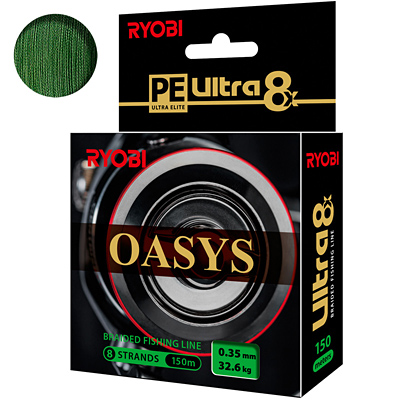 Плетеный шнур RYOBI OASYS Dark Green 0,35mm 150m