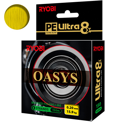Плетеный шнур RYOBI OASYS Yellow 0,20mm 150m