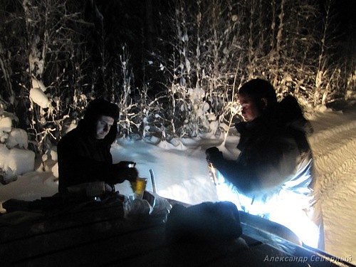 Статья о зимней рыбалке на глухом озере поморья с блеснами и балансирами AQUA