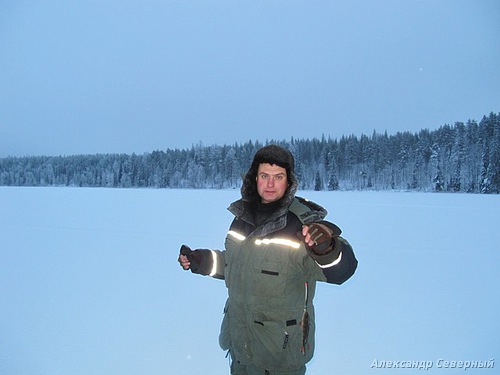 Статья о зимней рыбалке на глухом озере поморья с блеснами и балансирами AQUA