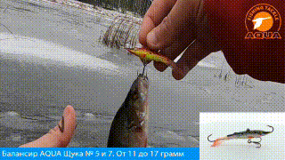 Балансир AQUA Щука-5 видео, youtube