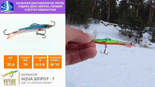 Балансир AQUA Шпрот-7. видео, youtube