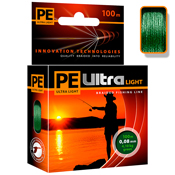 Плетеный шнур PE ULTRA LIGHT Dark-Green (100 метров)