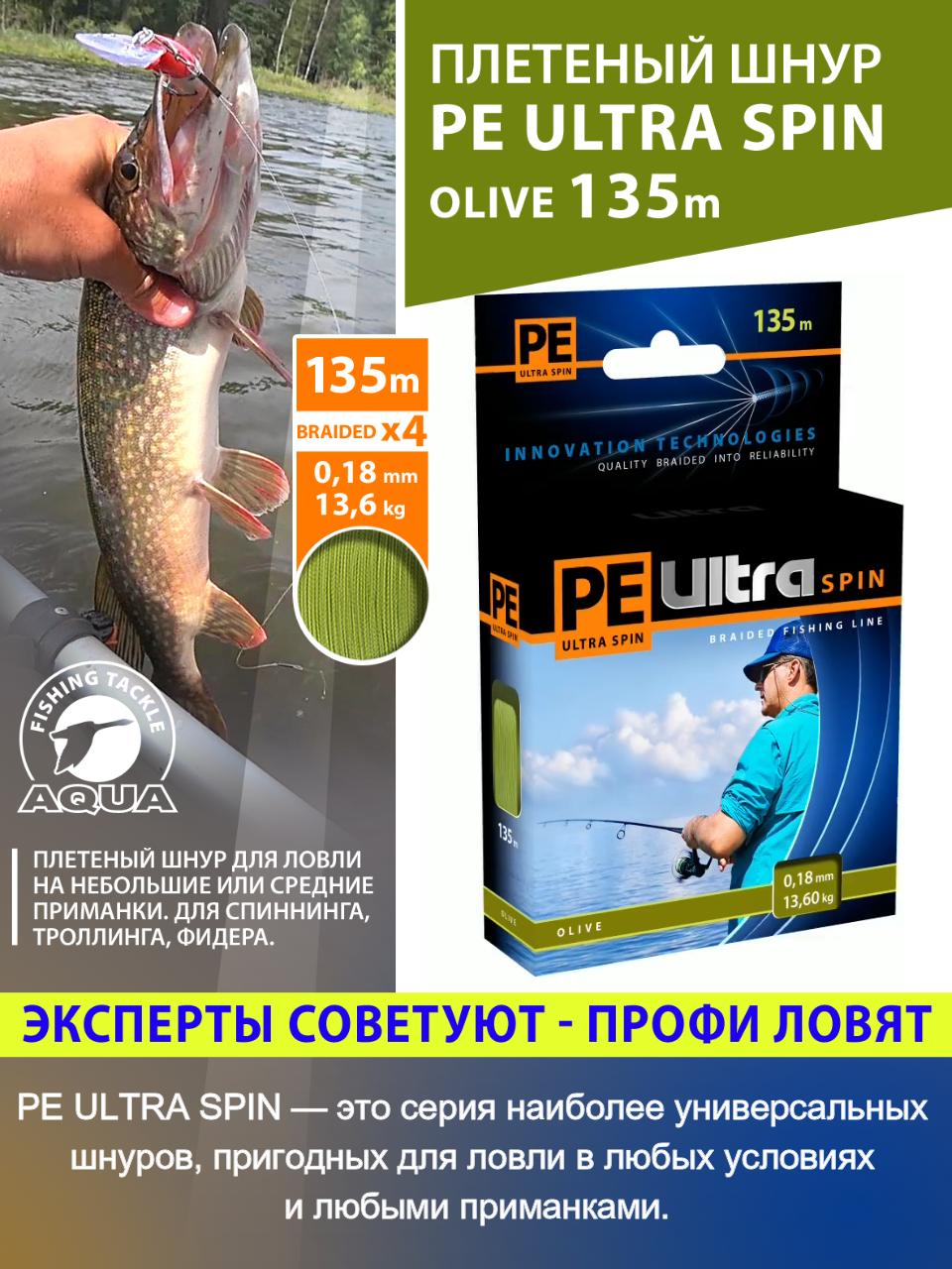 Плетеный шнур PE ULTRA SPIN