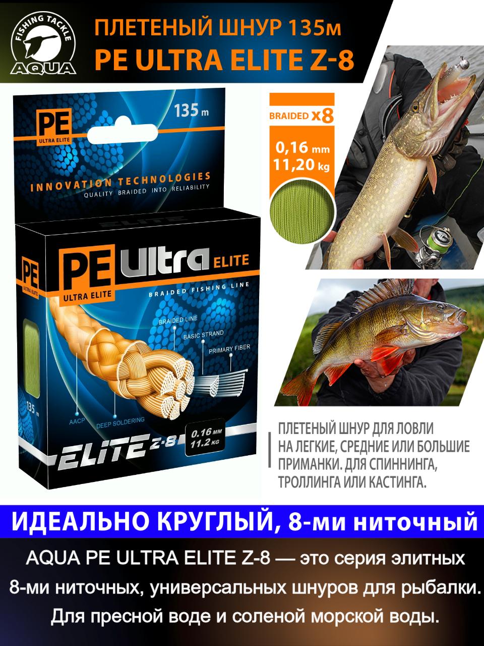 Плетеный шнур PE ULTRA ELITE Z-8