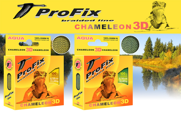 Плетеный шнур ProFix Chameleon 3D Jungle