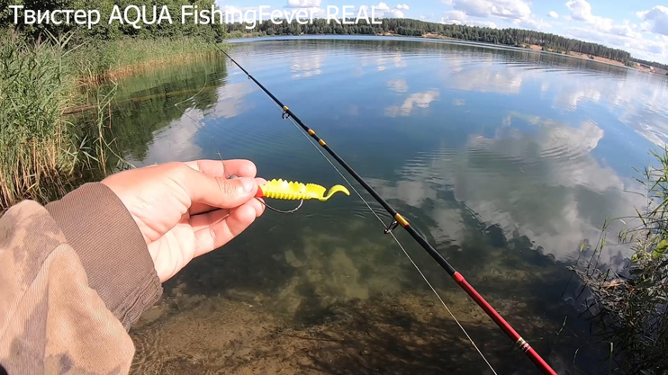 Твистер для рыбалки (виброхвост) AQUA FishingFever REAL  для ловли окуня, судака и щуки, видео