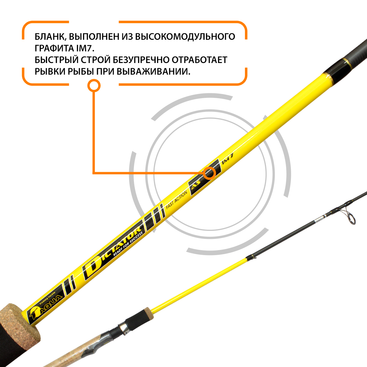 Спиннинг штекерный для рыбалки AQUA DICTATOR