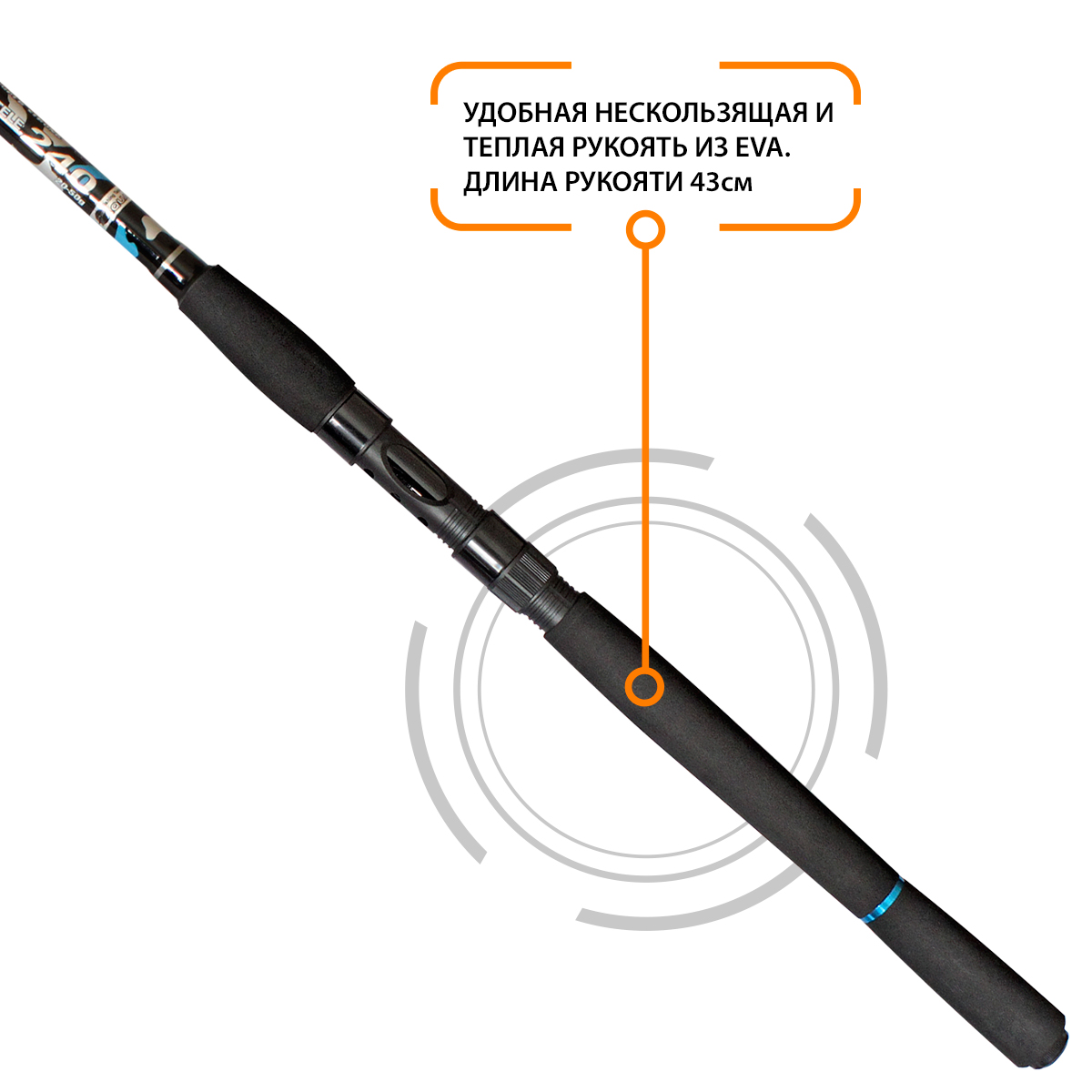 Удилище телескопическое для рыбалки AQUA POEM MX