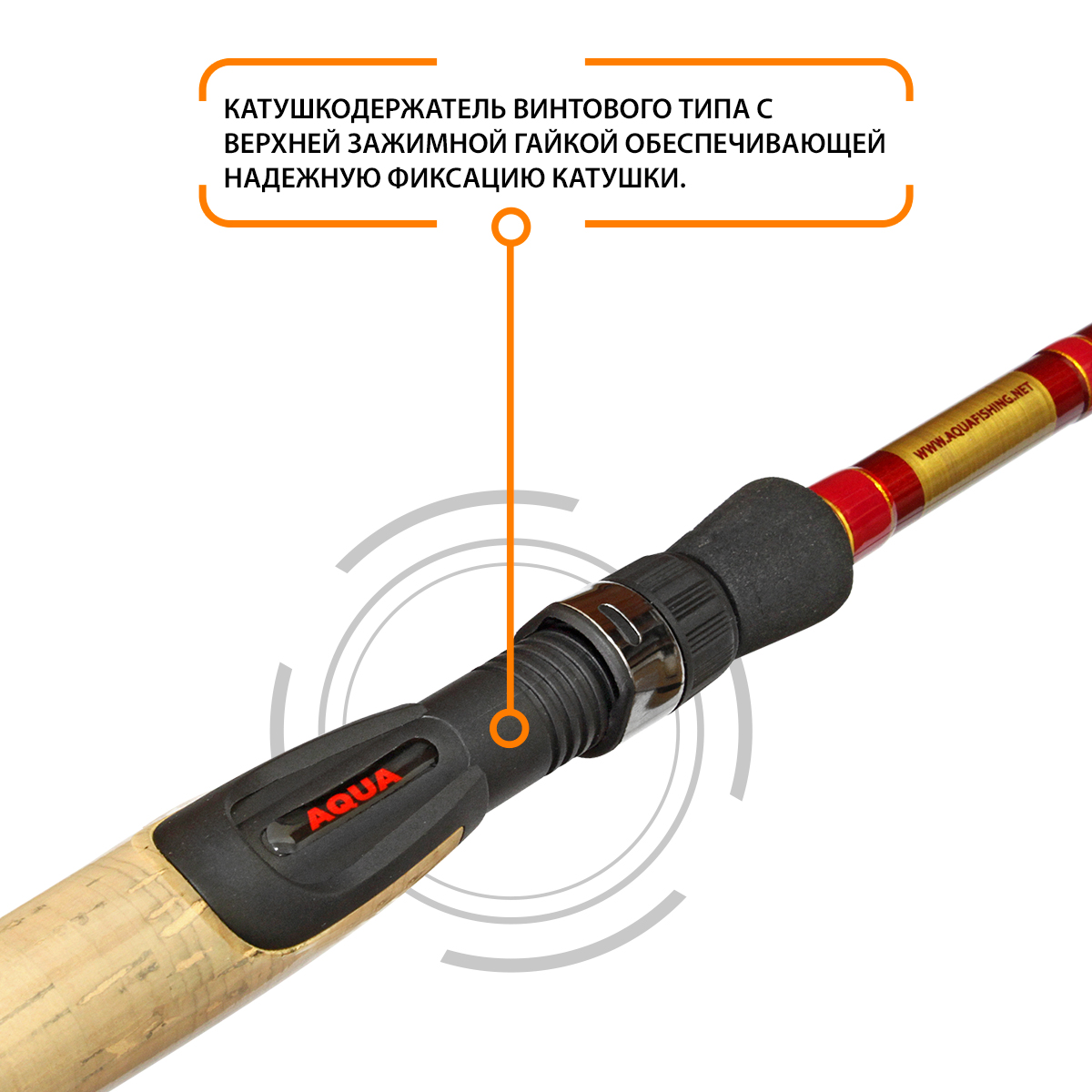 Спиннинг штекерный AQUA RED FISH PRO SPIN