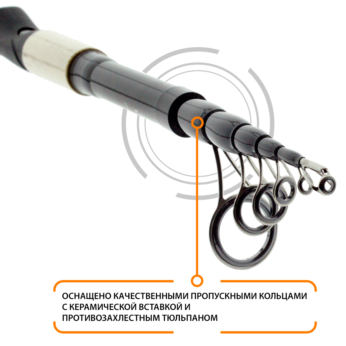 Удилище телескопическое AQUA TOPAZ