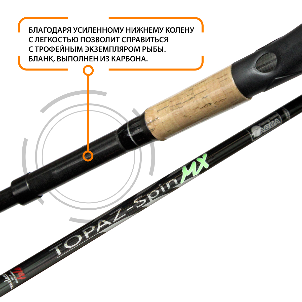 Удилище телескопическое AQUA TOPAZ