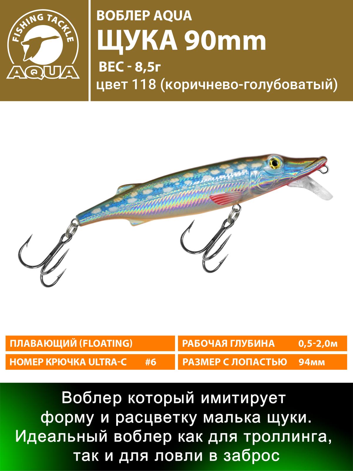 Воблер AQUA ЩУКА