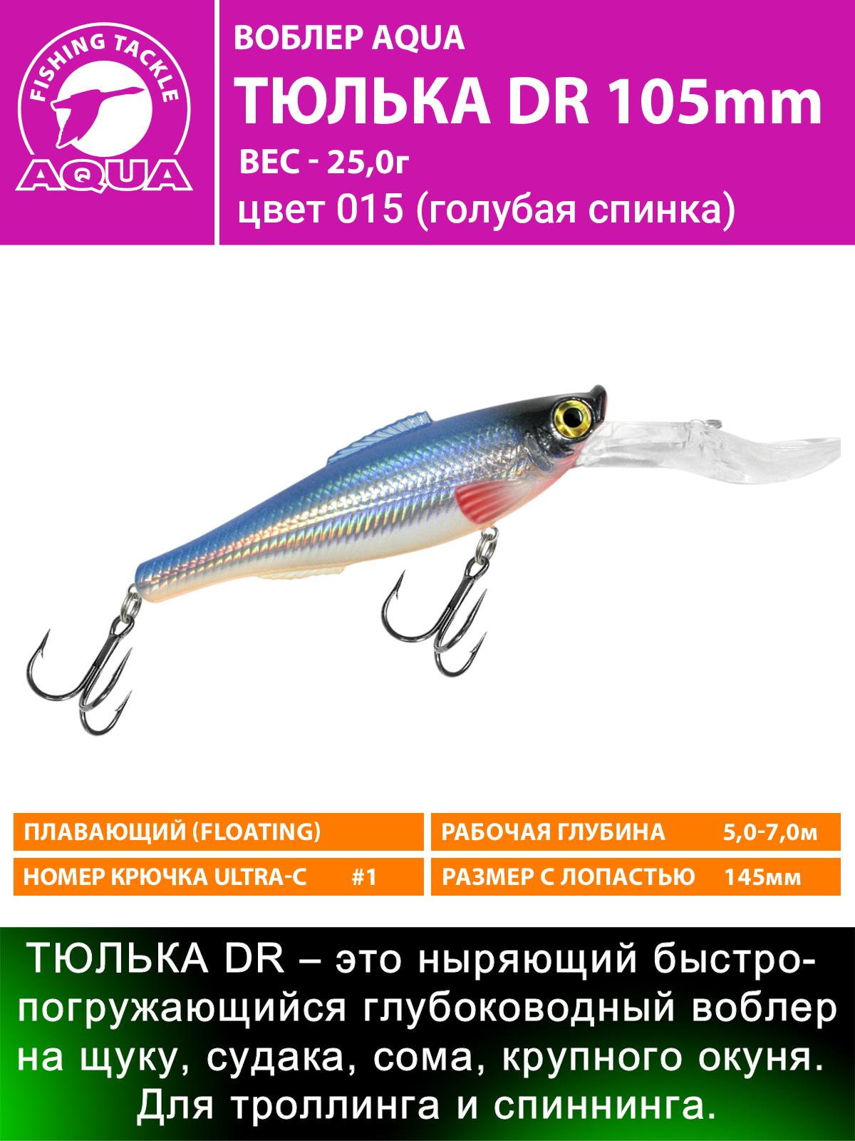 Воблер AQUA ТЮЛЬКА DR
