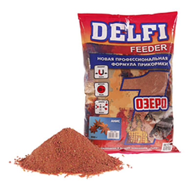 Прикормка DELFI Feeder, 0,8 кг (река, мотыль, червь)
