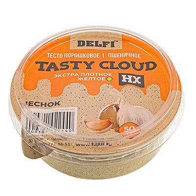 Тесто порошок пшеничное DELFI Tasty Cloud, экстра плотное, желтое аромат чеснок, 50 гр