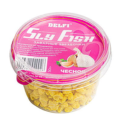 Заварные звездочки DELFI Sly Fish, аром. Чеснок цвет желтый 50г.