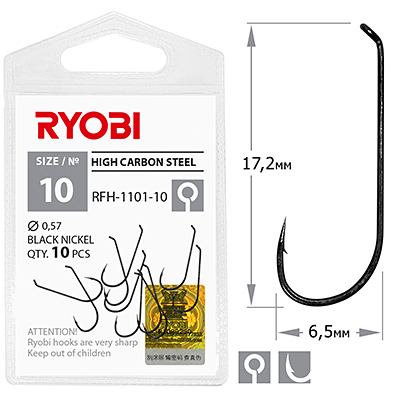 Крючок RYOBI RFH-1101 №10(10шт)