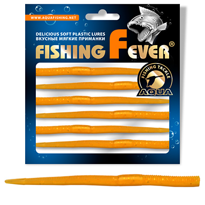 Червь AQUA FishingFever EEL, длина - 12,0cm, вес - 3,0g, упаковка 6 шт, цвет WH04