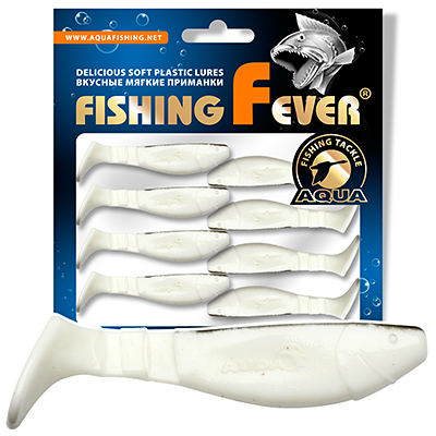 Риппер для рыбалки AQUA FishingFever FLAT, длина - 5,0cm, вес - 2,5g, упаковка 8 шт, цвет WB (бело-черный)