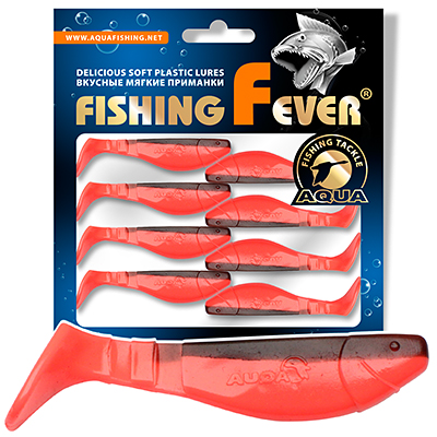 Риппер для рыбалки AQUA FishingFever FLAT, длина - 5,0cm, вес - 2,5g, упаковка 8 шт, цвет WH10 (красно-коричневый)
