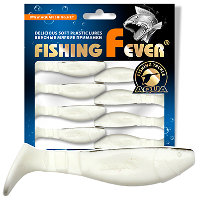 Риппер для рыбалки AQUA FishingFever FLAT, длина - 6,5cm, вес - 4,6g, упаковка 8 шт, цвет WB (бело-черный)
