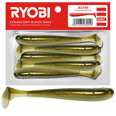 Риппер Ryobi JESTER (75mm), цвет CN007 (spring lamprey), (5шт)