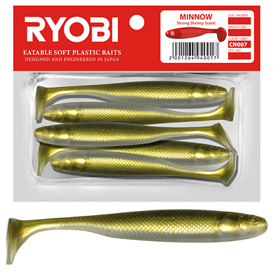 Риппер Ryobi MINNOW (93mm), цвет CN007 (spring lamprey), (5шт)