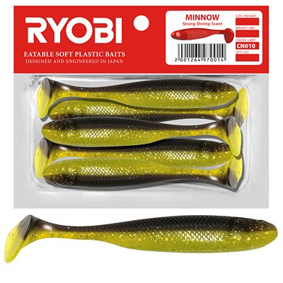 Риппер Ryobi MINNOW (76mm), цвет CN010 (frog eggs), (5 шт)
