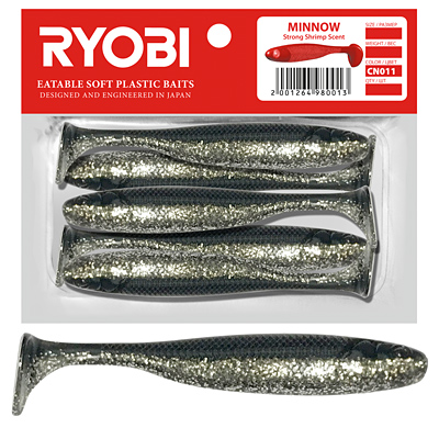 Риппер Ryobi MINNOW (76mm), цвет CN011 (christmas toy), (5 шт)