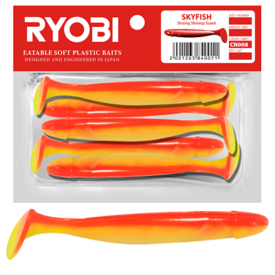 Риппер Ryobi SKYFISH (109mm), цвет CN008 (jungle cock), (3шт)