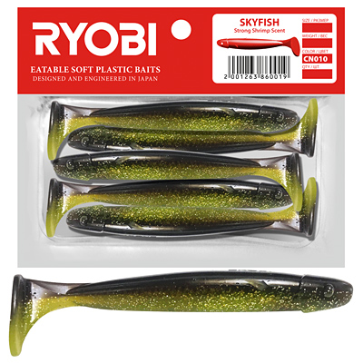 Риппер Ryobi SKYFISH (109mm), цвет CN010 (frog eggs), (3шт)